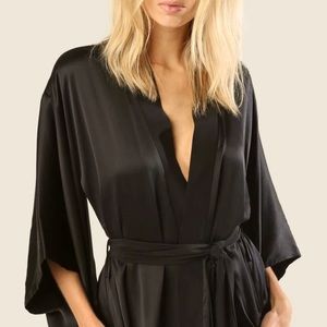 Belted kimono robe